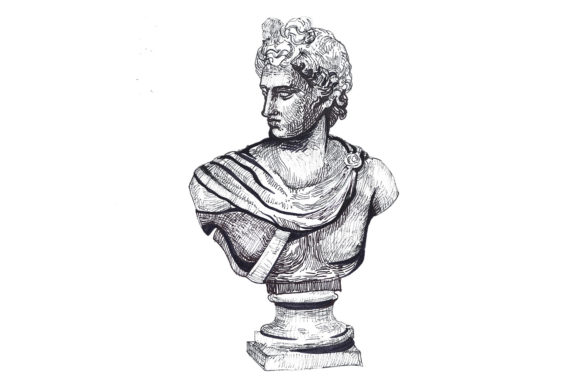 Download Apollo Sketch - Ink Ancient Sketch - Ink Collection