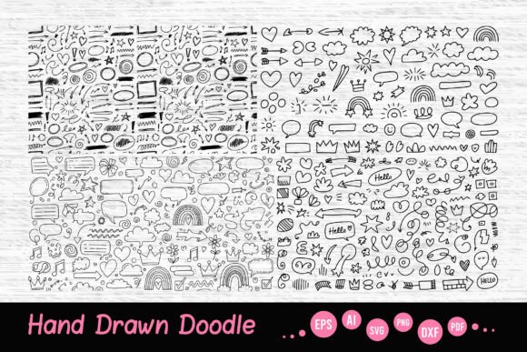 Download Mega SVG Hand Drawn Doodle Set - Doodle Collection