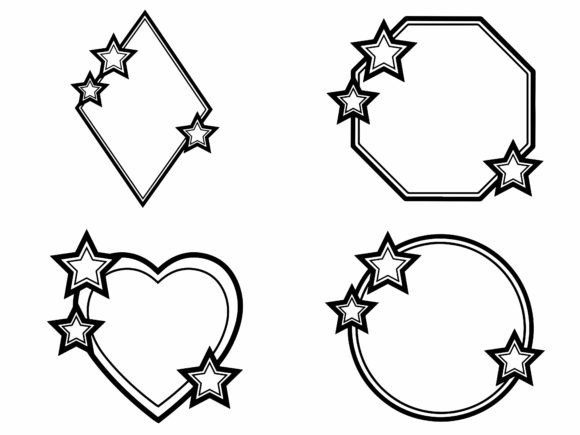 Download Star Frame Modern Line Art - Modern line Collection