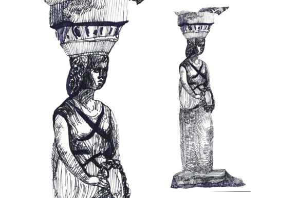 Download Goddess Sculpture - Graphic Ink Clipart - Ink Collection