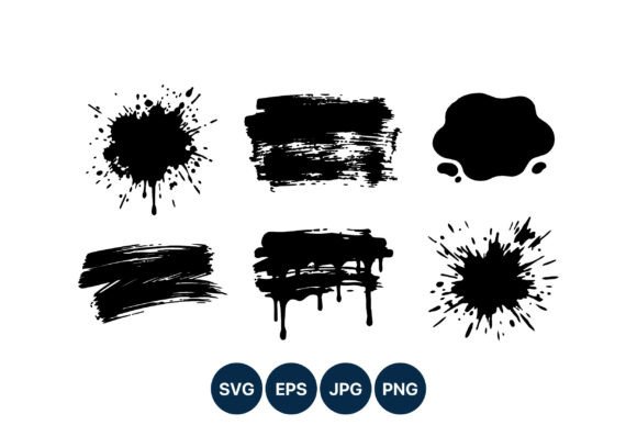 Download Black Ink Paint Splatter Vector Art - Ink Collection