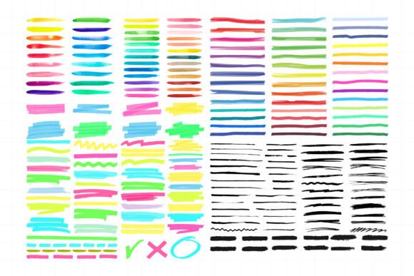 Download Marker Lines. Color Ink Pen Brush Stroke - Ink Collection