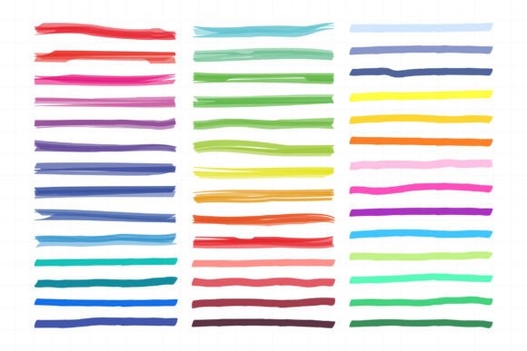 Download Marker Lines. Color Ink Pen Brush Stroke - Ink Collection